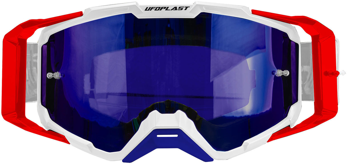 Ufo plast crossbril "core 2.0". crossglasses ufo plast core 2.0 white/red