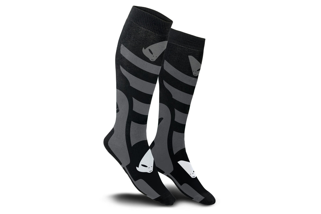 Ufo plast sokken off-road socks ufo short black grey gr. l