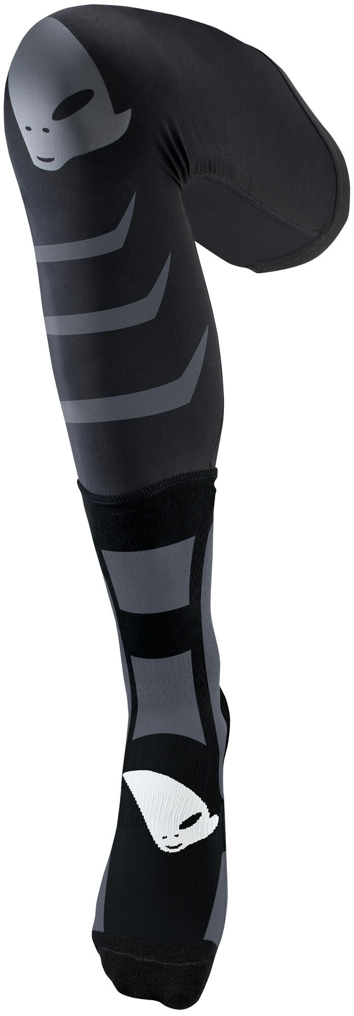 Ufo plast sokken off-road socks ufo long black grey gr. l