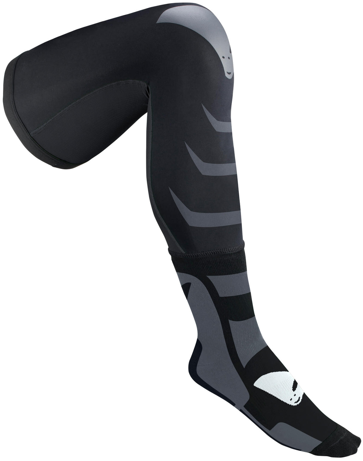 Ufo plast sokken off-road socks ufo long black grey gr. l