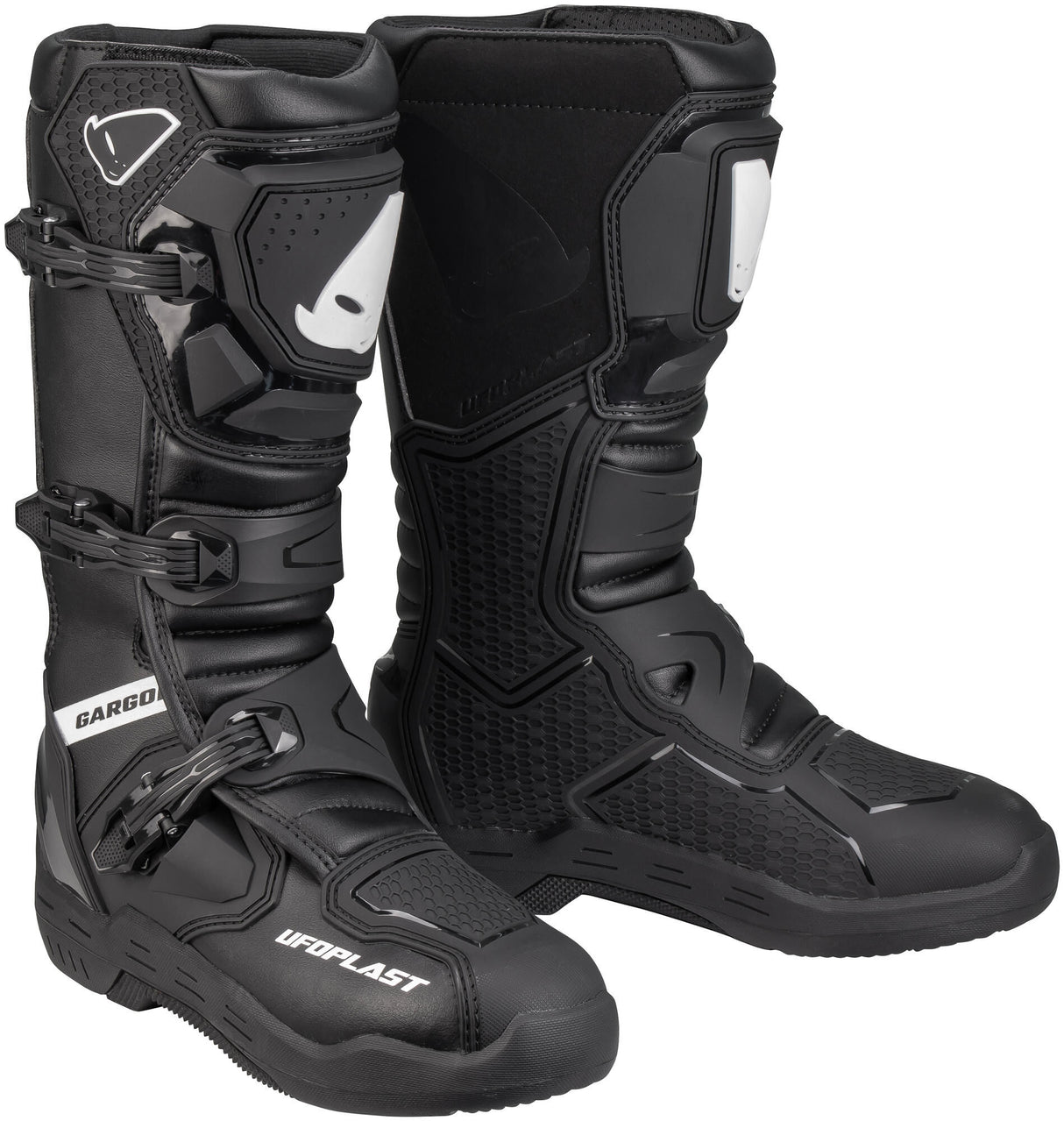 Ufo plast laars gargor boots ufo gargor black white gr. 45