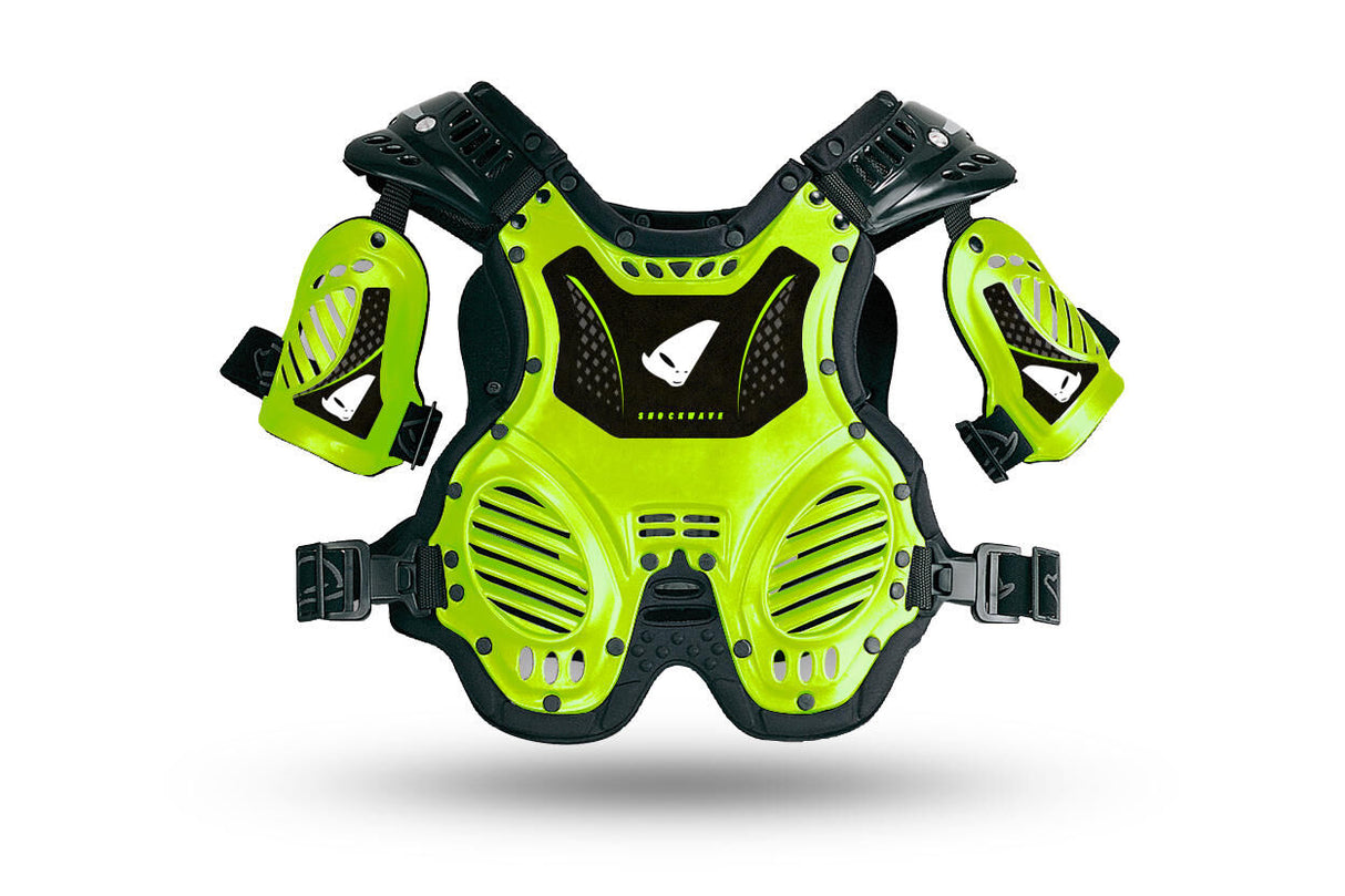 UFO pees breast protection shockwave. children's breast protect shockwave neon yellow