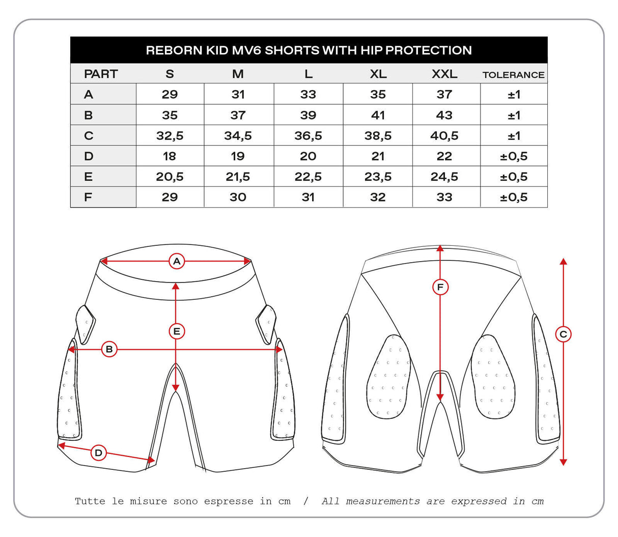 Ufo plast protector broek reborn mv6 . children's protec. trouse reborn mv6 black gr.xxl