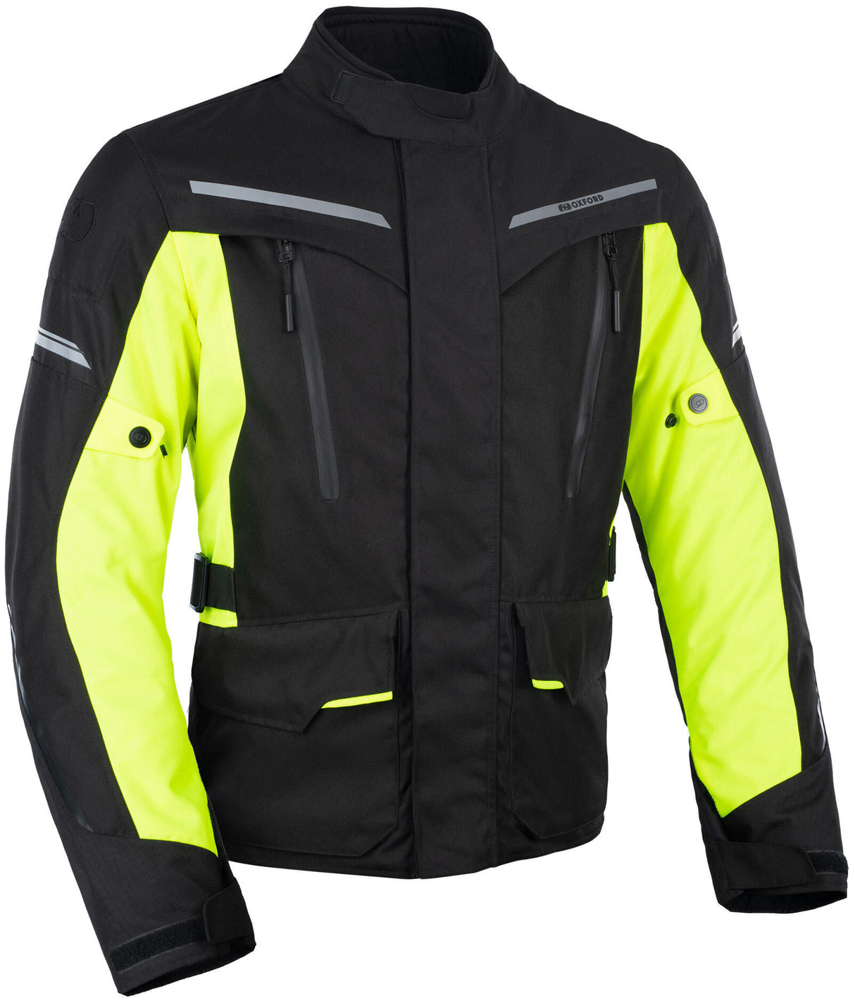 Oxford metro 2.0 jas jacket metro 2.0 black neon yellow gr. 4xl