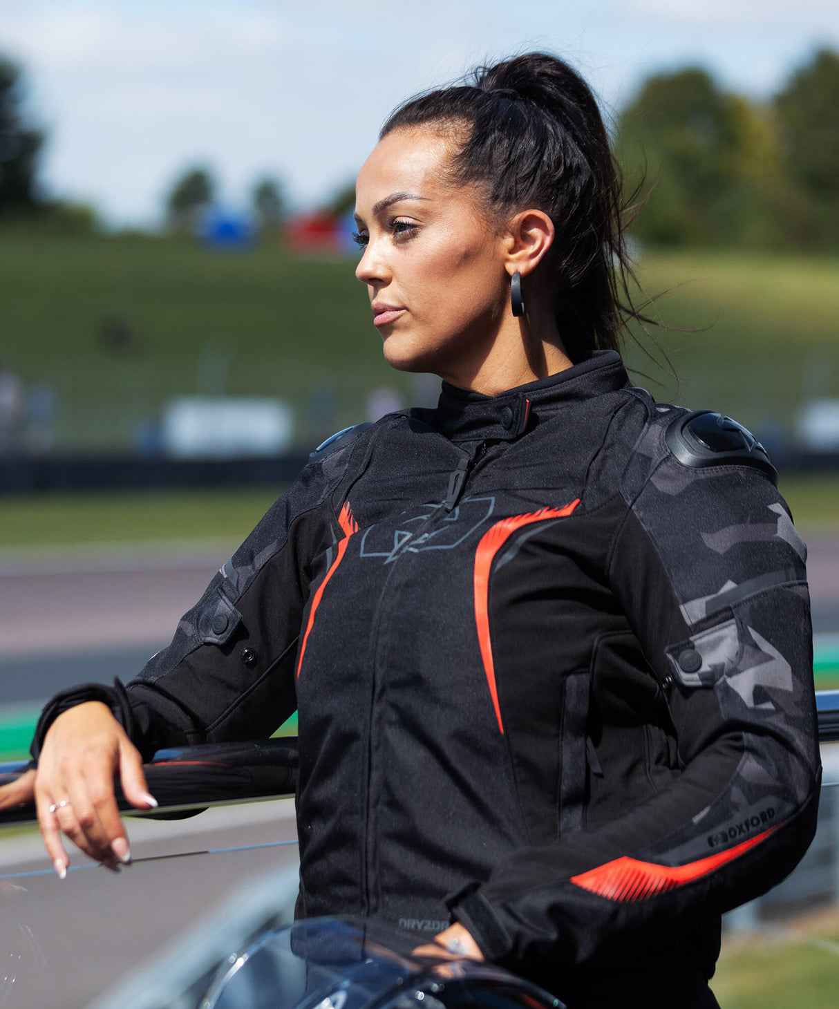 Oxford jas omega 1.0 jacket omega 1.0 d2d ws black camo red 46