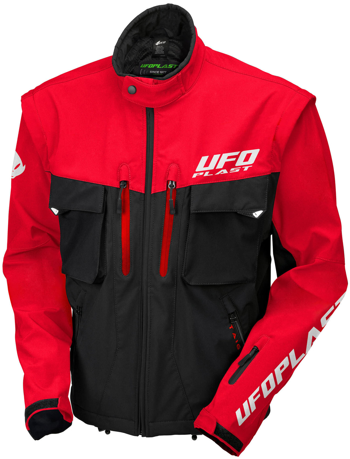 Ufo plast jas taiga enduro jacket ufo black red gr. m