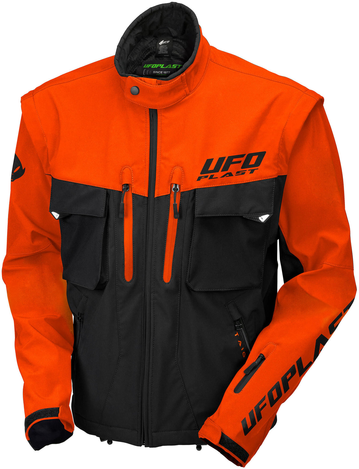 Ufo plast taiga jas enduro jacket ufo black orange gr. xxl