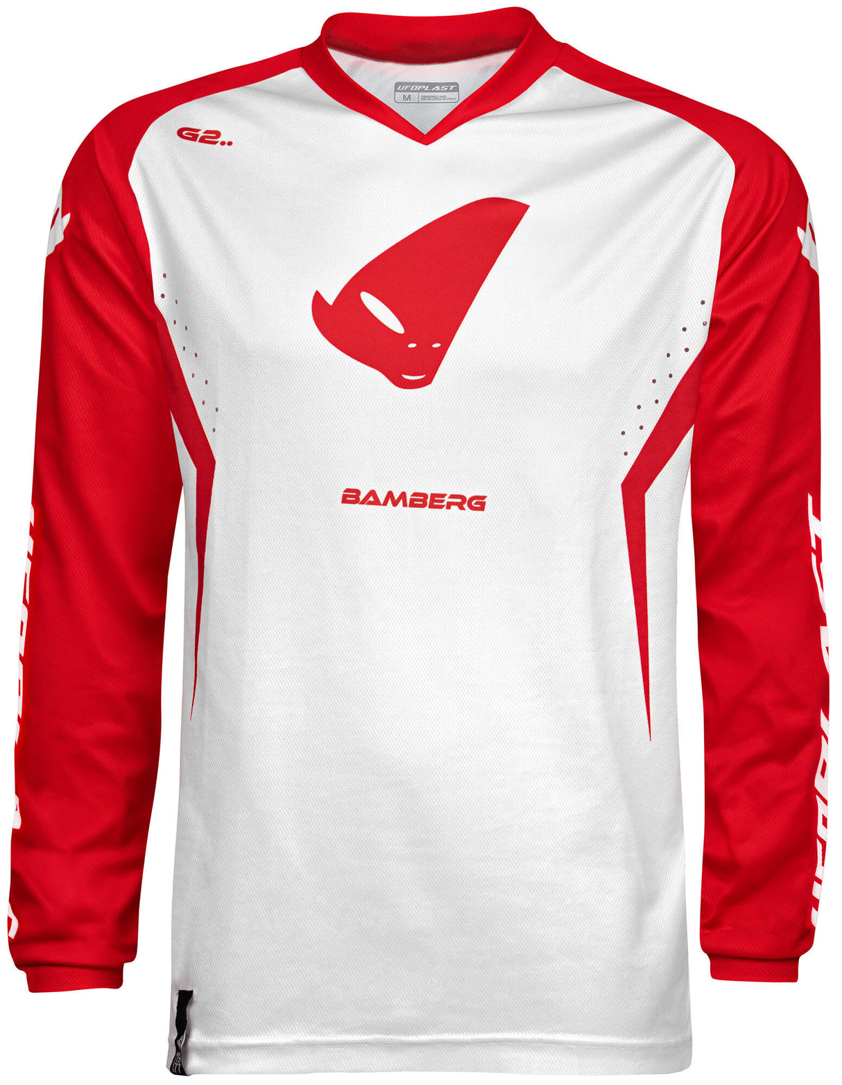 Ufo plast jersey mx bamberg , heren mx jersey ufo bamberg red white gr. xl