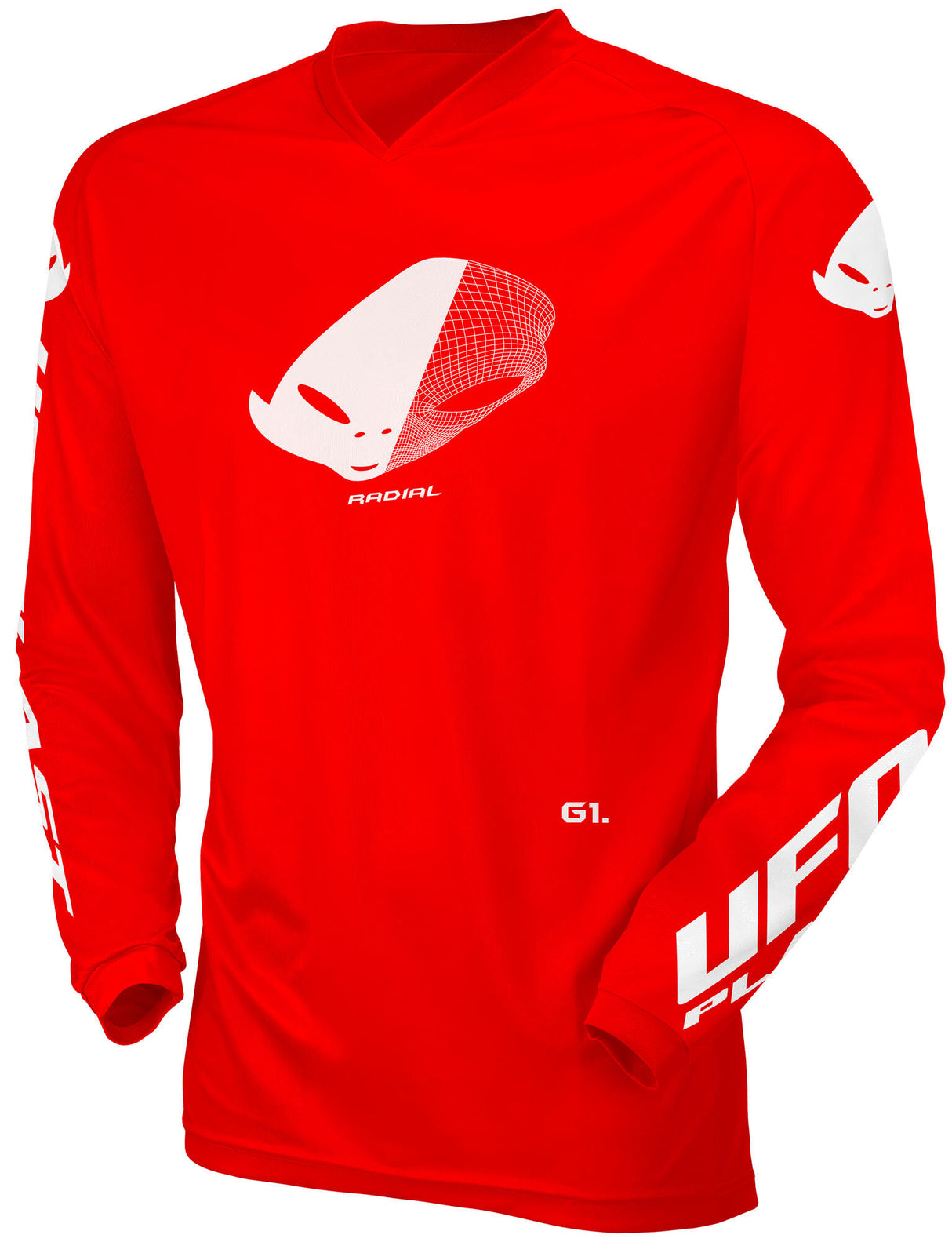 Ufo plast jersey mx radial children's jersey ufo rad red gr. xxxs