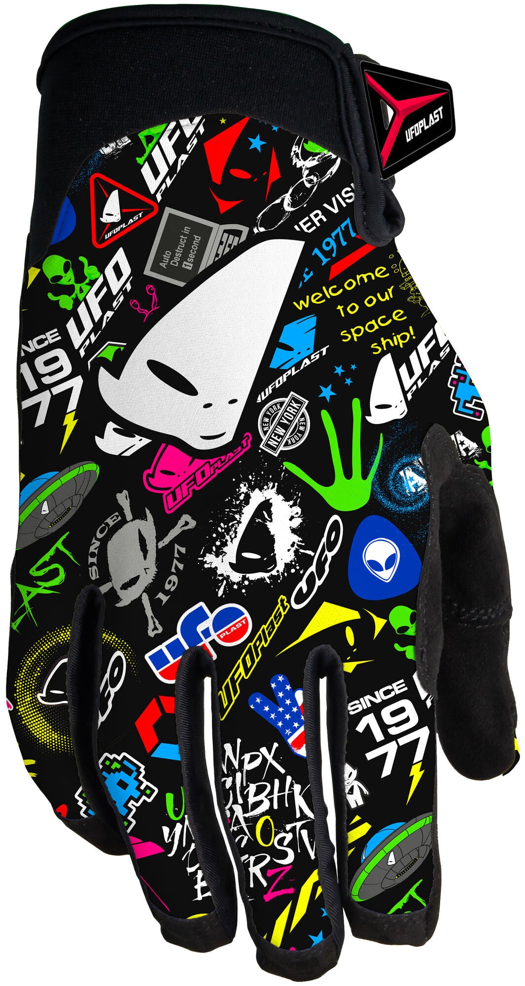Ufo plast crosshandschoen skyline gloves ufo skyline graphic gr. m