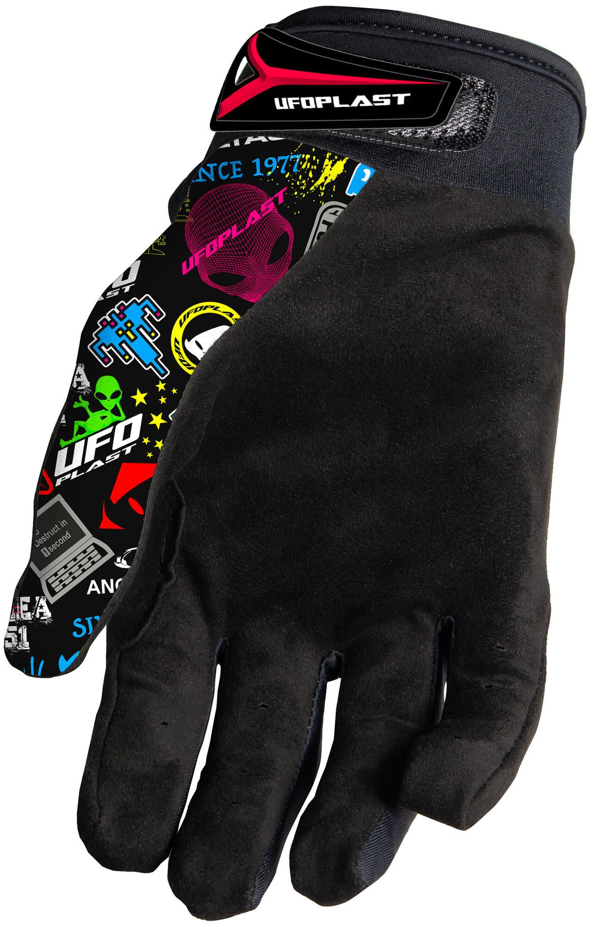Ufo plast crosshandschoen "skyline gloves ufo skyline graphic gr. m