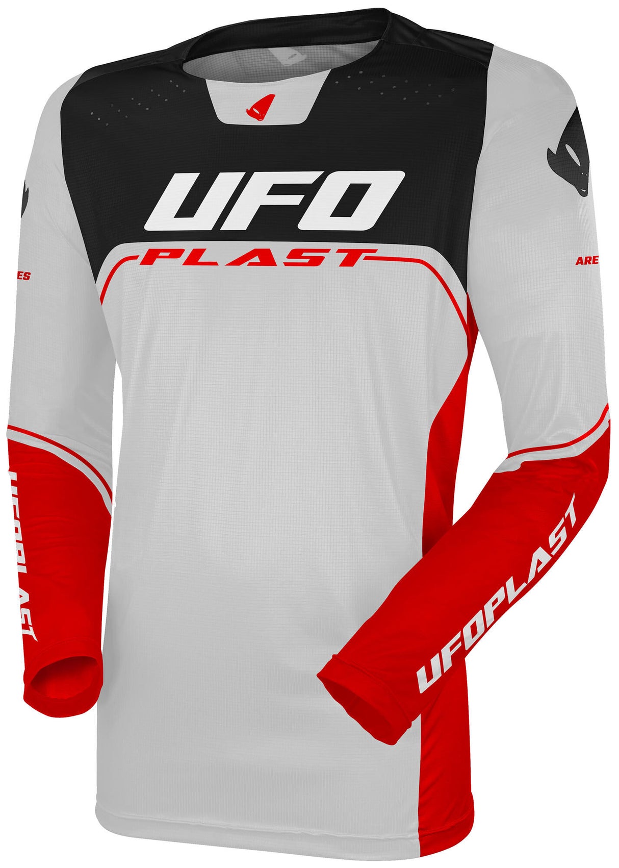 Ufo plast jersey ares kids children's jersey ufo are gray rot gr. xs