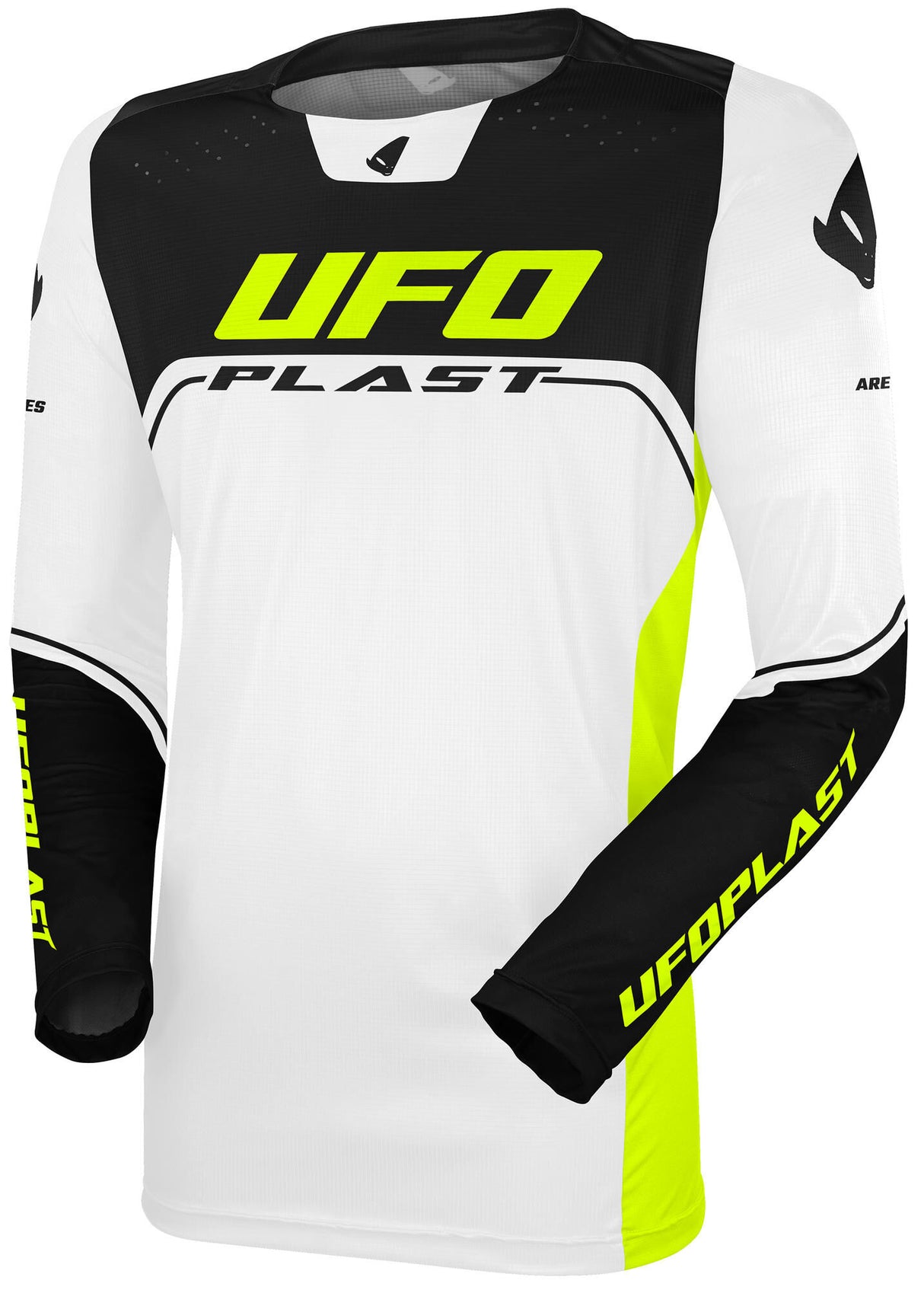 Ufo plast jersey mx ares mx jersey ufo ares white black gr. xxl