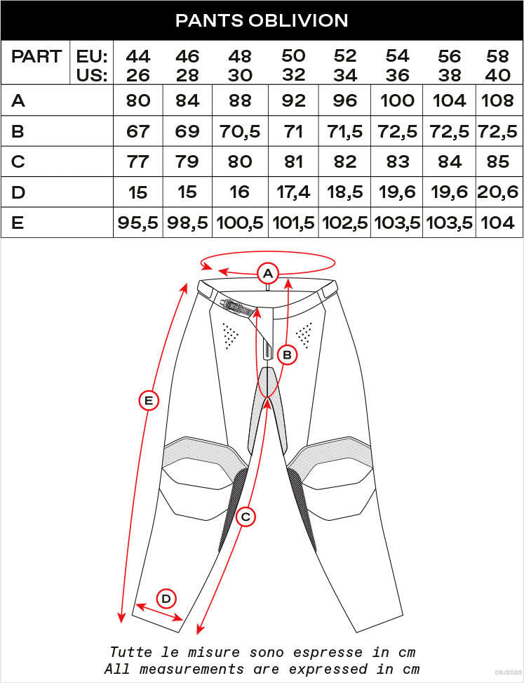 Ufo plast broek "mx oblivion mx trousers ufo oblivion blue/red size 52