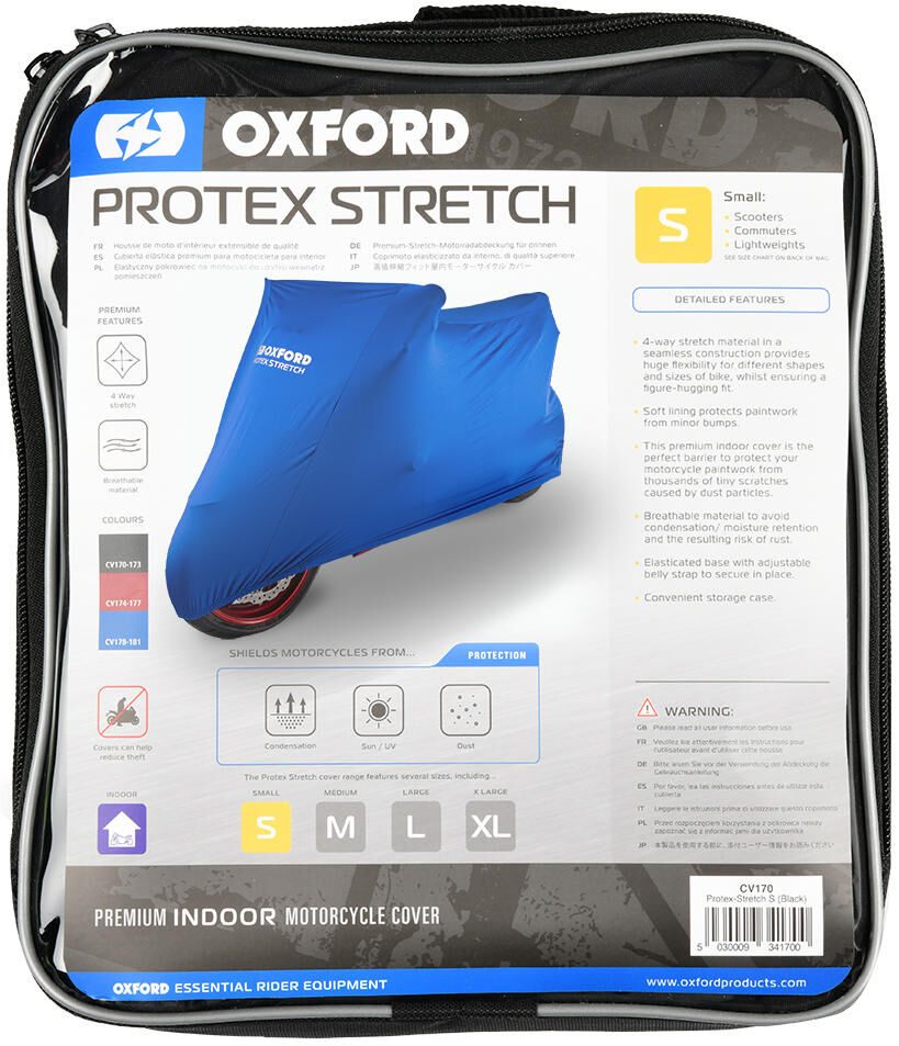 Oxford vouwgarage voor binnen protex protex bike covers stretch indoor l blue