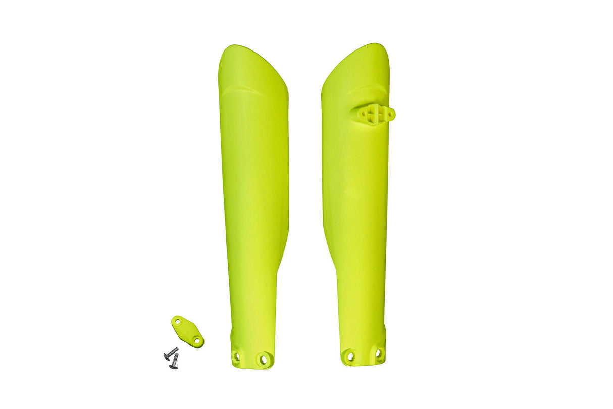 Ufo plast voorvork bescherming fork protectors ufo husqvarna yellow