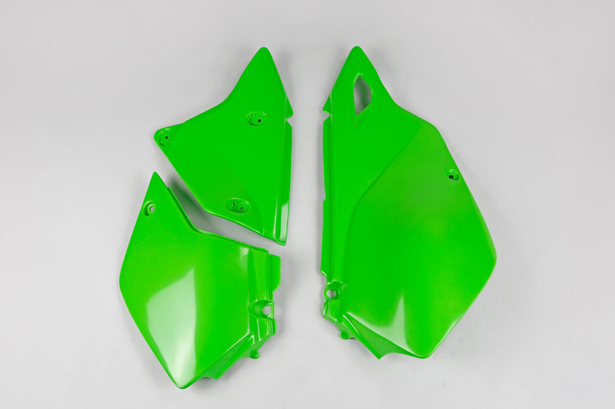 Ufo plast zijkappen side covers ufo kawasaki green