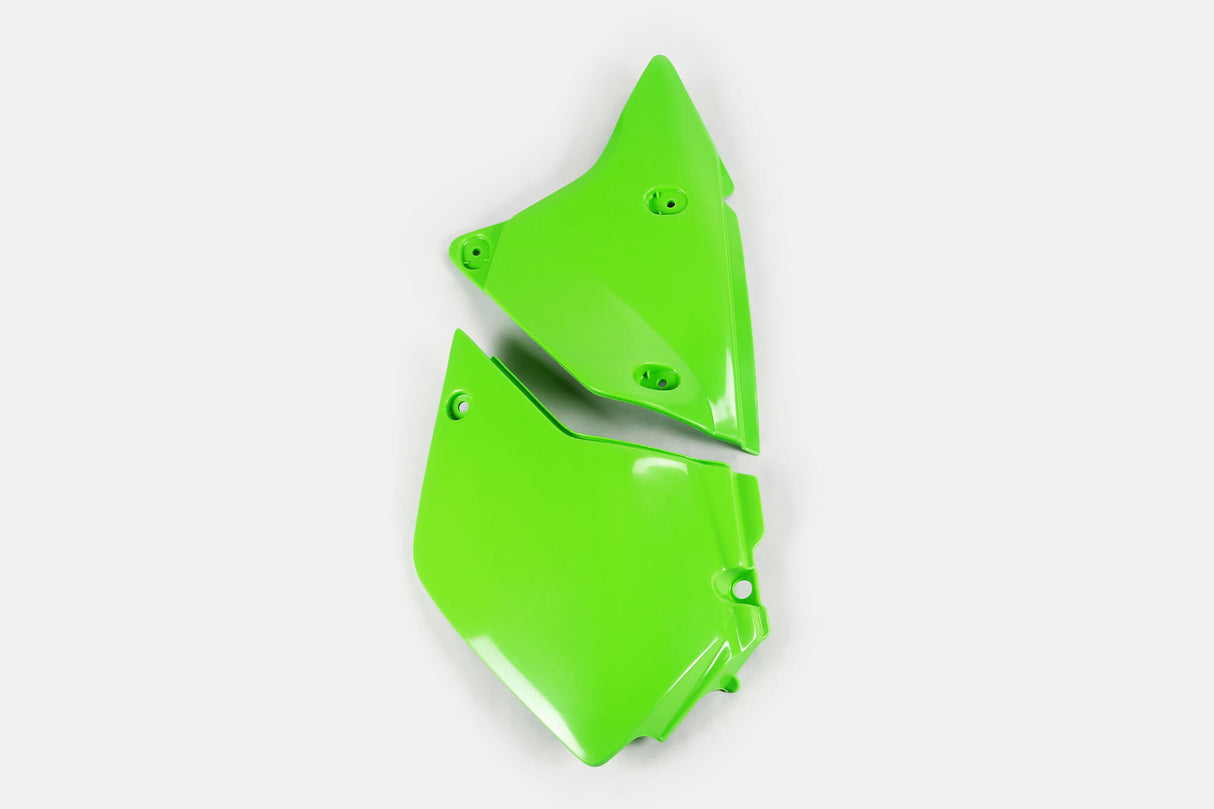Ufo plast zijkappen side covers ufo kawasaki green