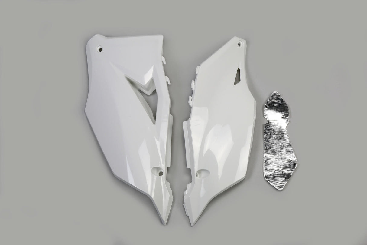 Ufo plast zijkappen side covers ufo kawasaki white
