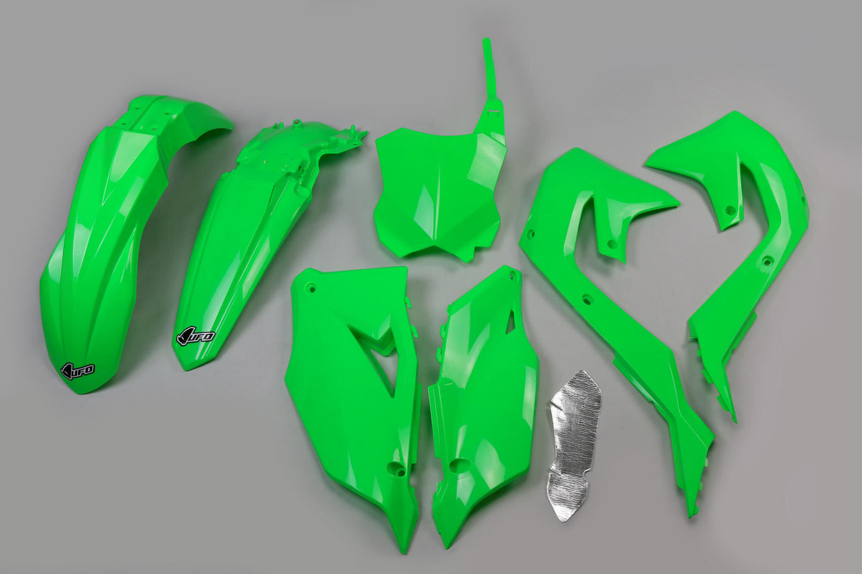 Ufo plast kappenset trim kit ufo kawasaki green