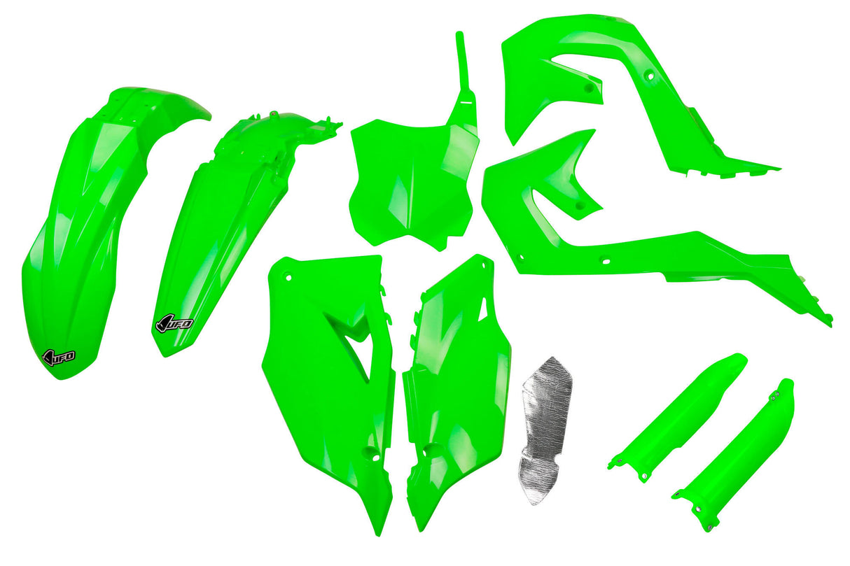 Ufo plast kappenset trim kit ufo kawasaki green