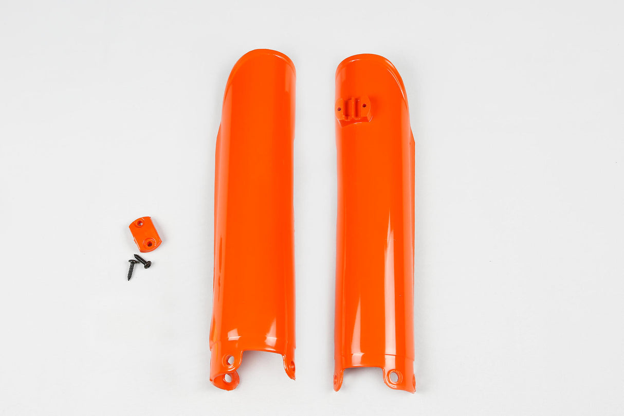 Ufo plast voorvork bescherming fork protectors ufo ktm orange