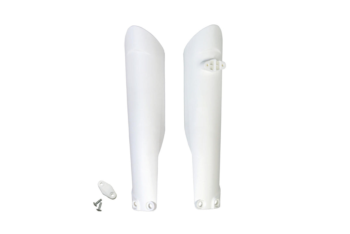 Ufo plast voorvork bescherming fork protectors ufo ktm white