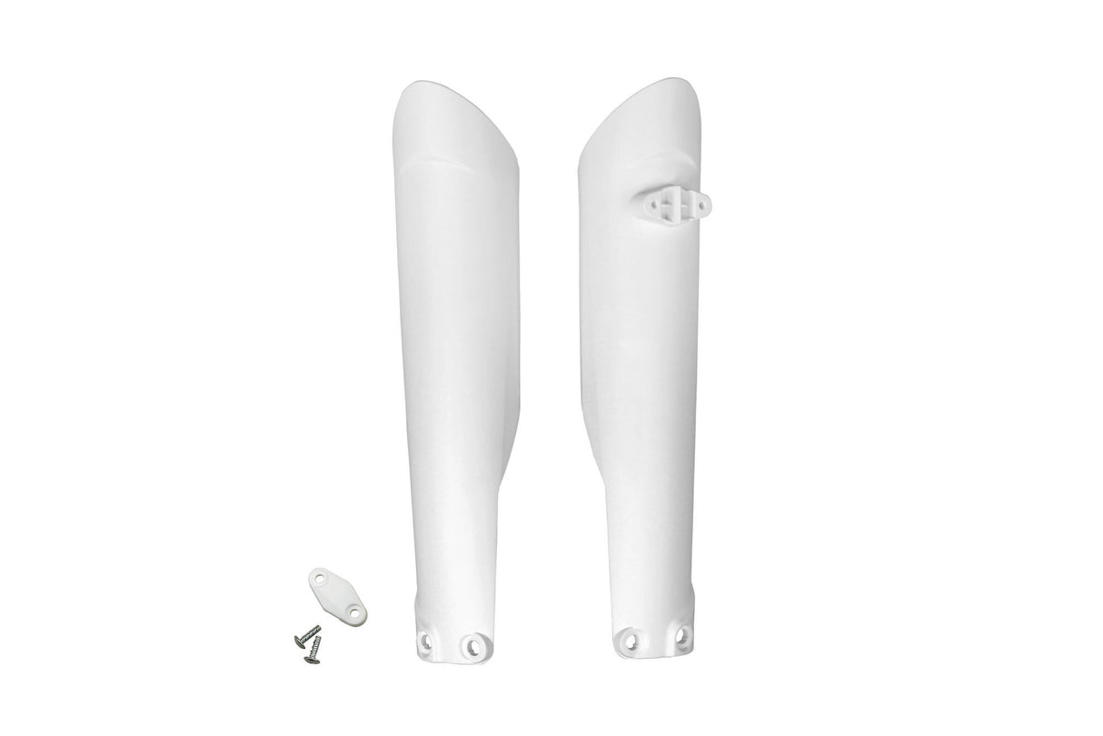 Ufo plast voorvork bescherming fork protectors ufo ktm white