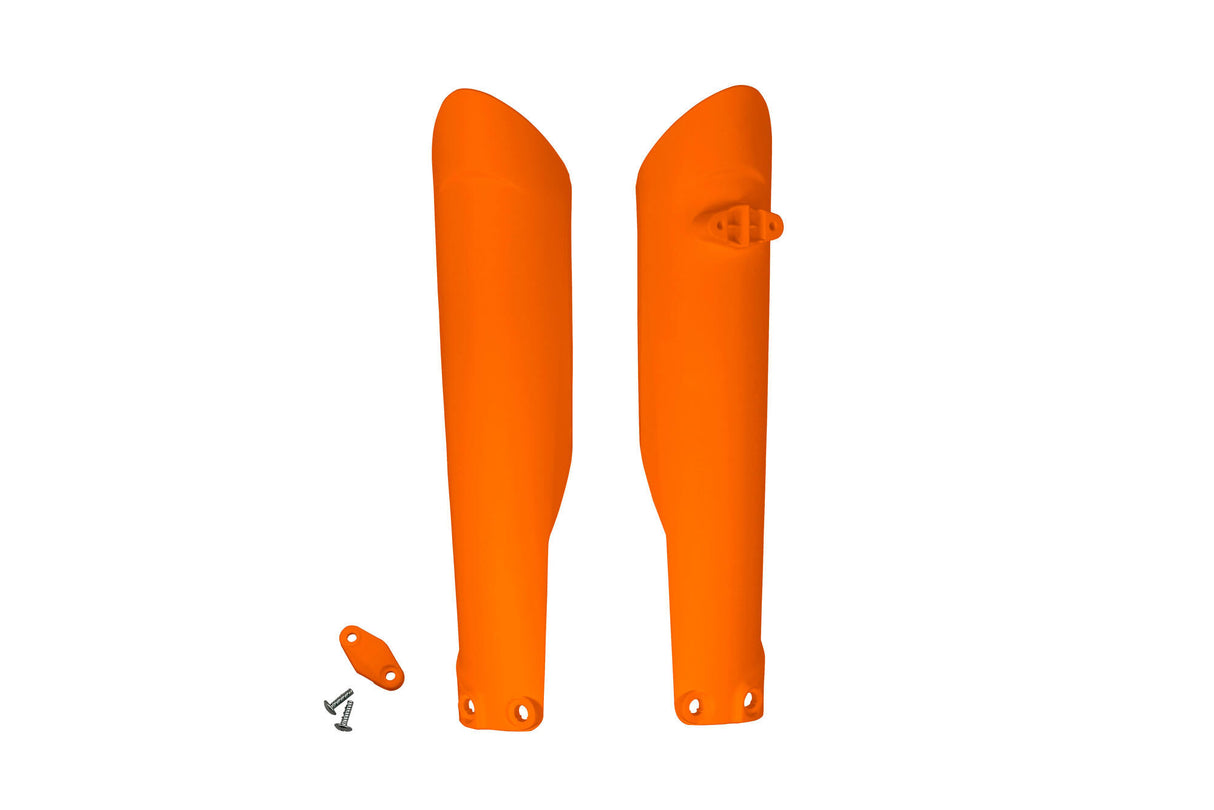 Ufo plast voorvork bescherming fork protectors ufo ktm orange