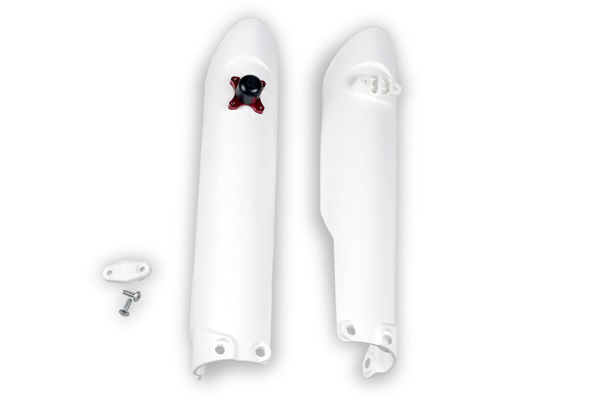 Ufo plast voorvork bescherming fork protectors ufo ktm white