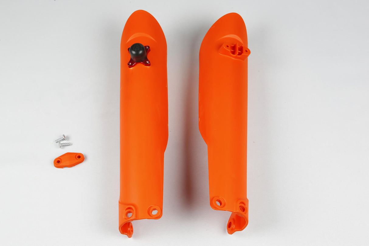 Ufo plast voorvork bescherming fork protectors ufo ktm orange