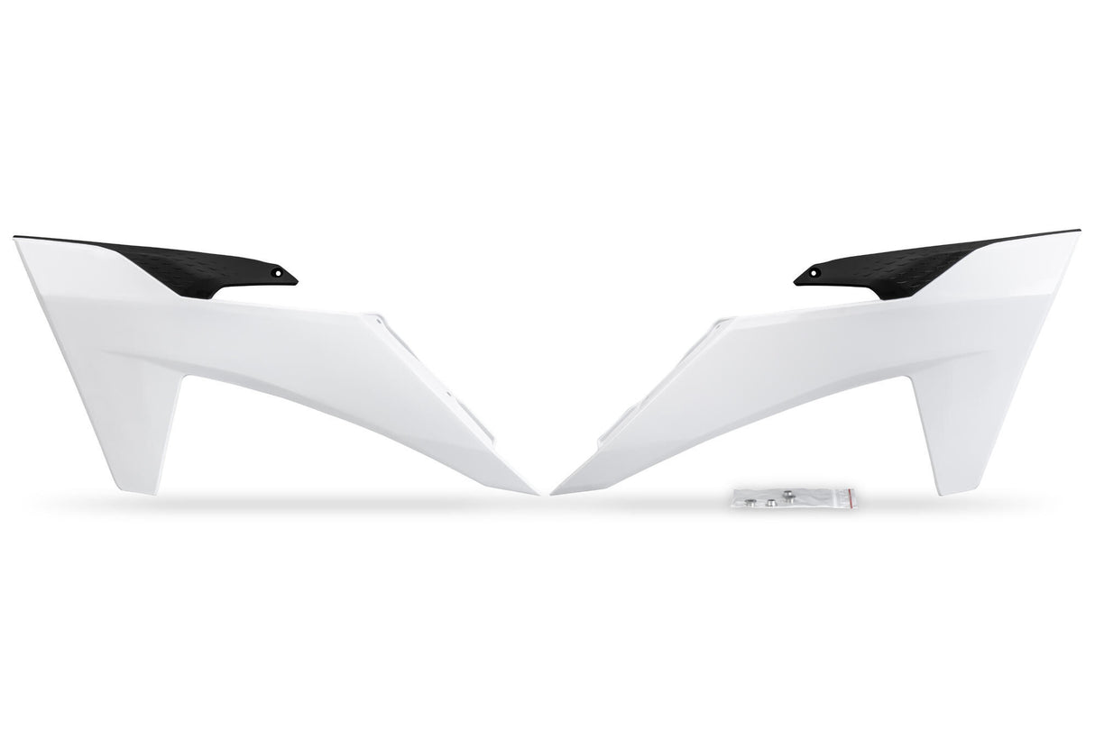 Ufo plast radiator cover radiator covers ufo ktm white
