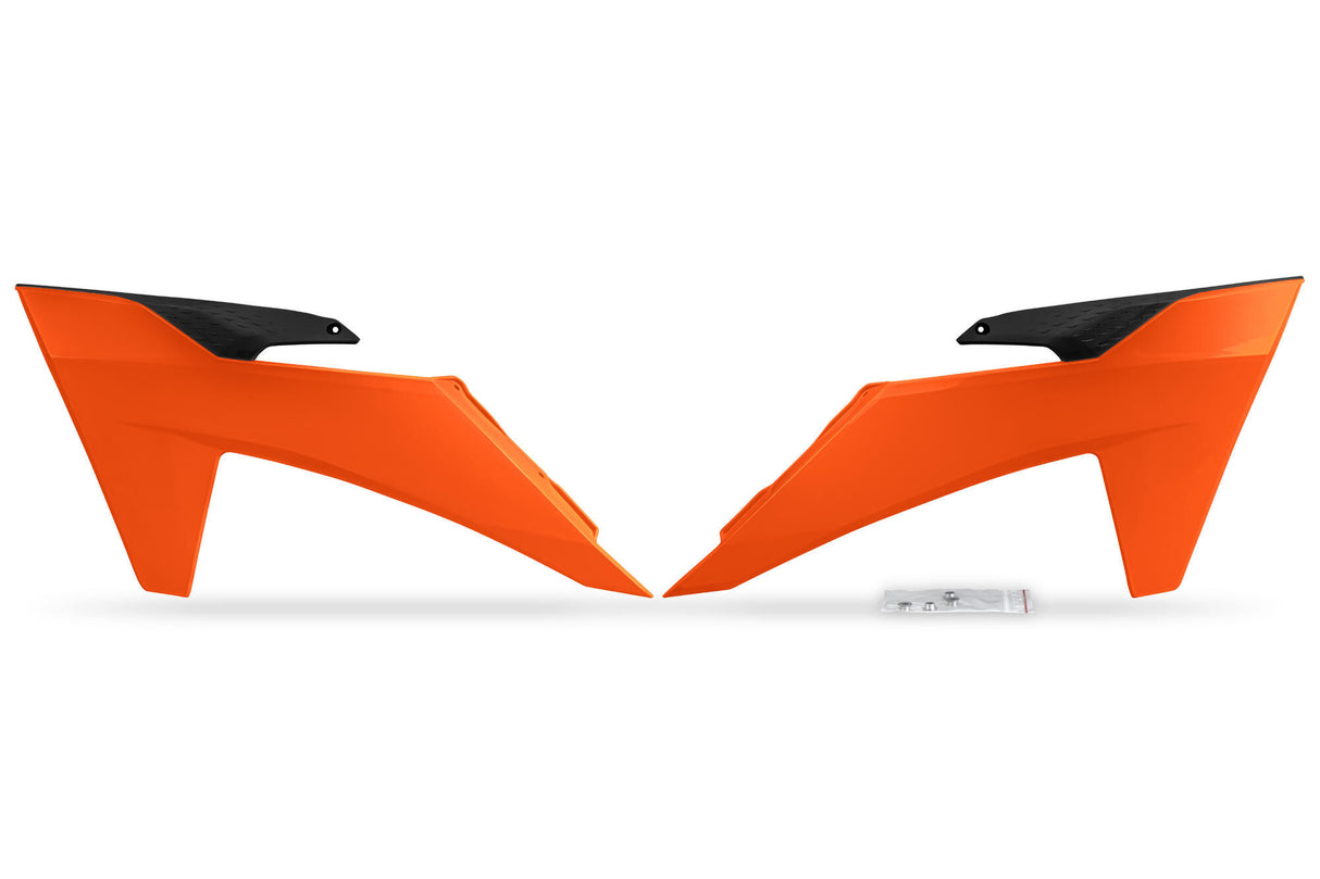Ufo plast radiateurafdekking radiator covers ufo ktm orange
