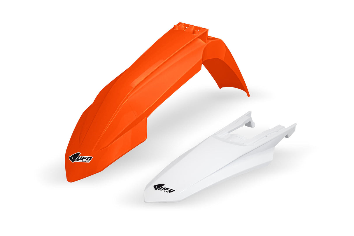 Ufo plast spatbordset mudguard set ufo ktm oem orange white