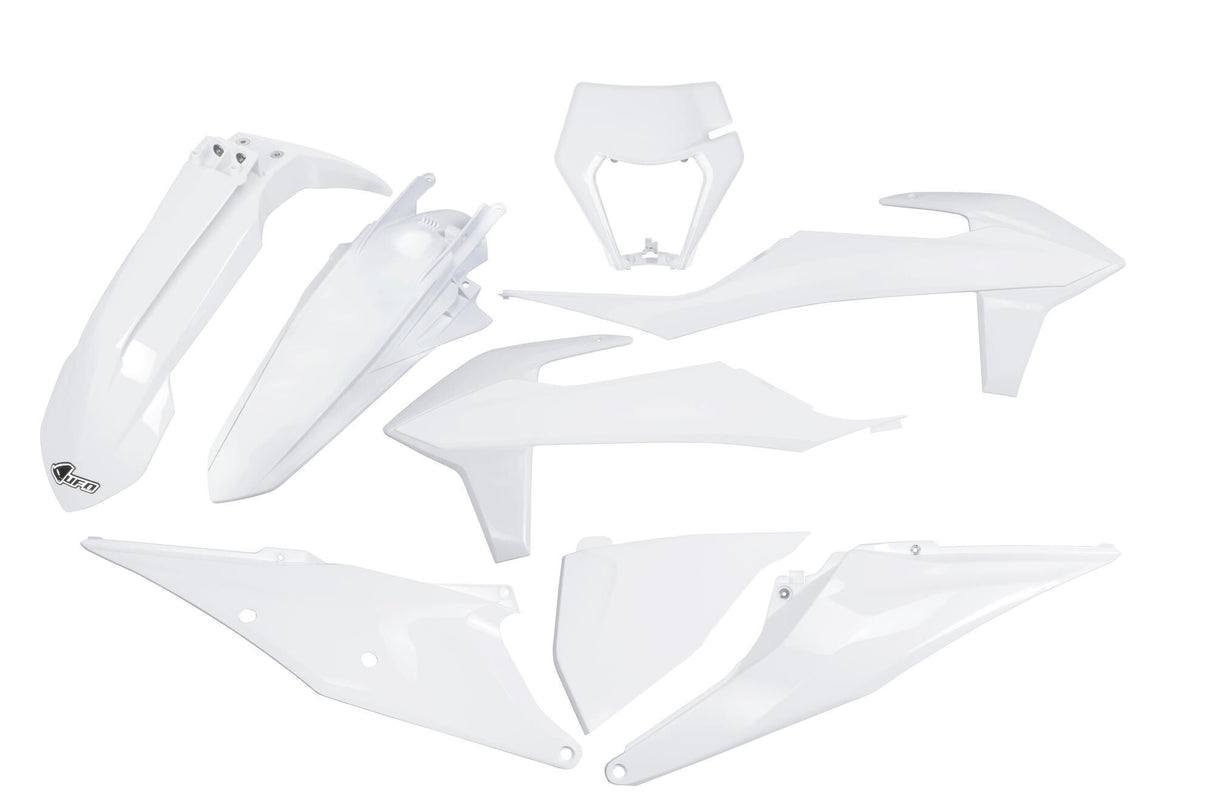 Ufo plast kappenset trim kit ufo ktm white