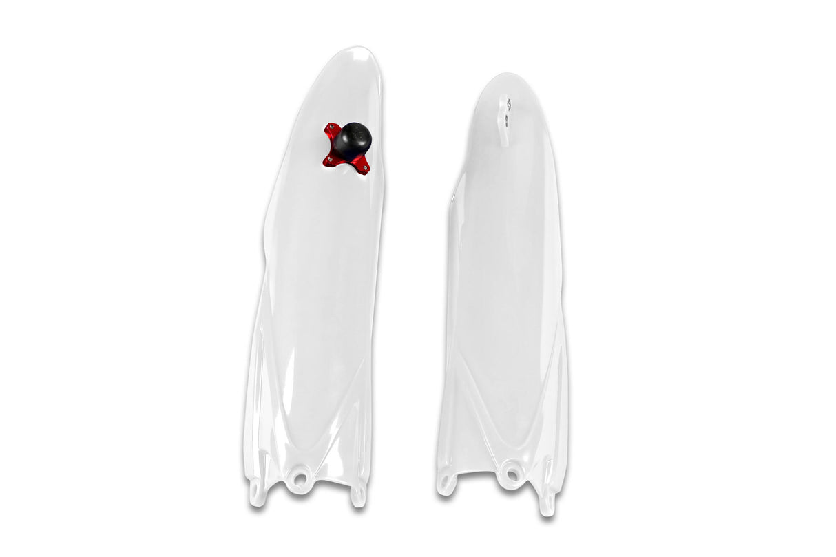 Ufo plast voorvork bescherming fork protectors ufo yamaha white
