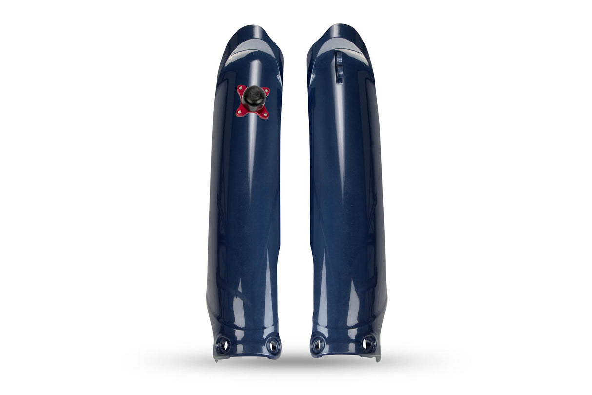 Ufo plast voorvork bescherming fork protectors ufo yamaha blue