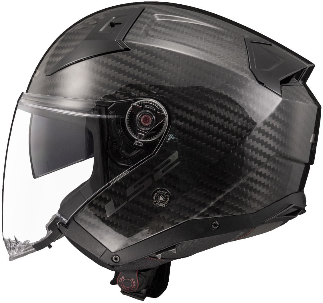 Ls2 jethelm of603 infinity ii carbon solid helmet of603 infi. ii carbon solid l
