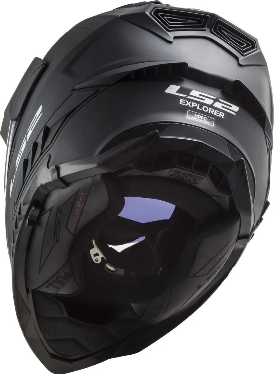 Capacete enduro Ls2 mx701 explorer sólido. capacete mx701 explorer solid s preto fosco