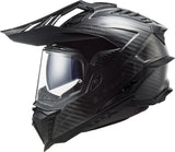 Ls2 enduro helmet mx701 explorer carbon solid, material: lacquered carbon, double D-closure helmet mx701 exp.car. solid xxl black
