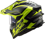 Ls2 endurohelm mx701 explorer alter , uitneembaar en wasbaar, rescue wangkussentjes, micrometrische sluiting, verwijderbare helmtop, voorbereiding voor helmcommunicatie, pinlock 70 maxvision™. helmet mx701 explorer alter m bl. yel.matt