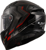 Ls2 full face helmet ff811 vector ii alizer helmet ff811 vect. II Alizer XXL Black Red