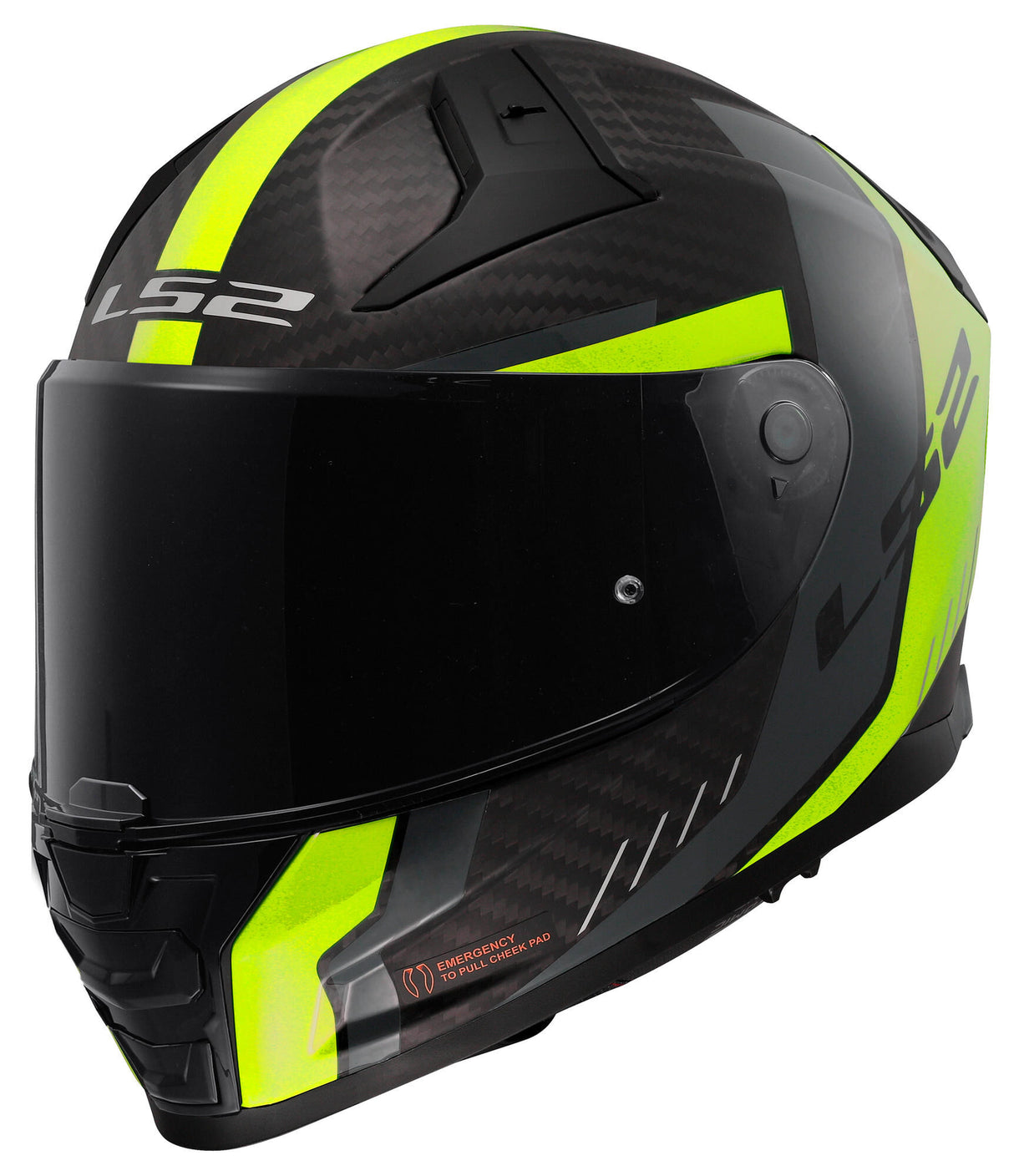 Ls2 full face helmet ff811 vector ii carbon grid. helmet ff811 vector ii carb.grid xl bl. yel.