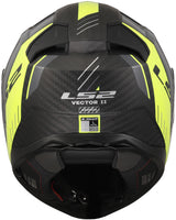 Ls2 full face helmet ff811 vector ii carbon grid. helmet ff811 vector ii carb.grid s bl. yel.