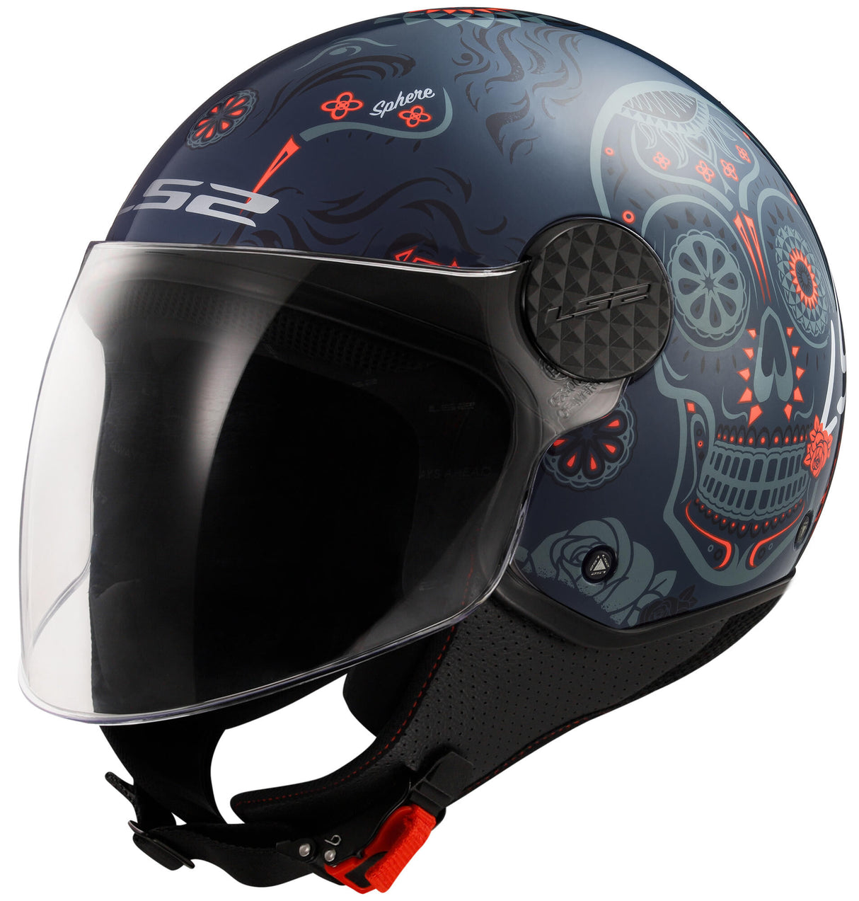 Ls2 jet helmet of558 sphere lux ii maxca helmet of558 sph. lux ii maxca m blue orange