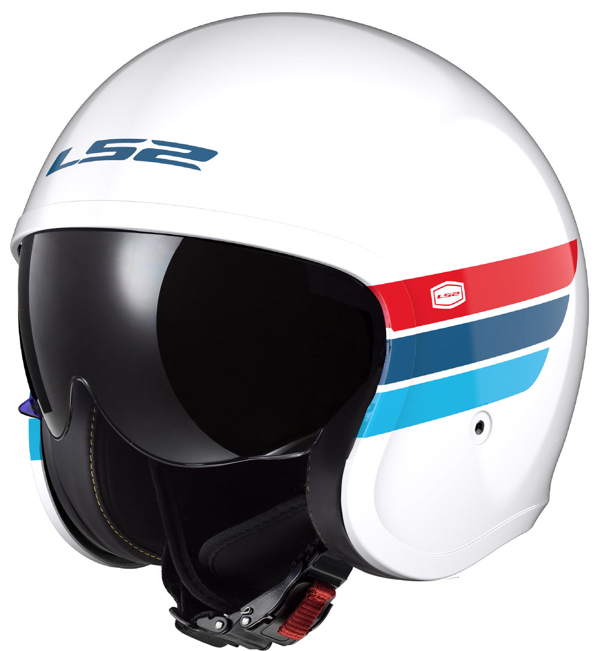 Ls2 jet helmet of599 ii spitfire retro helmet of599 spitf.ii retro m white red blue