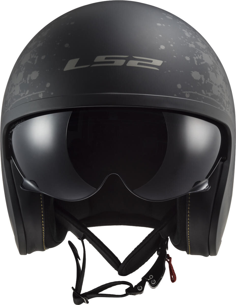 Ls2 jet helm of599 ii spitfire flag helmet of599 spitf.ii flag xl bl. titanium
