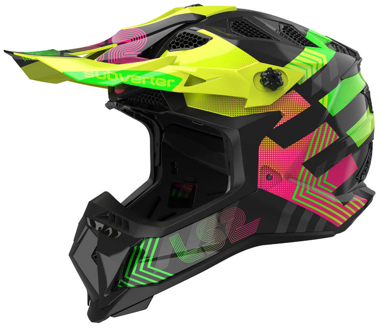 Ls2 motocross helmet mx700 subverter evo chromatic helmet mx700 subv.evo chrom. 3xl pages yel. green