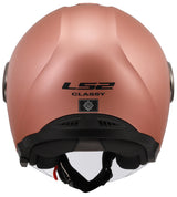 Ls2 of620 classy solid jet helmet helmet of620 classy solid l matt pink