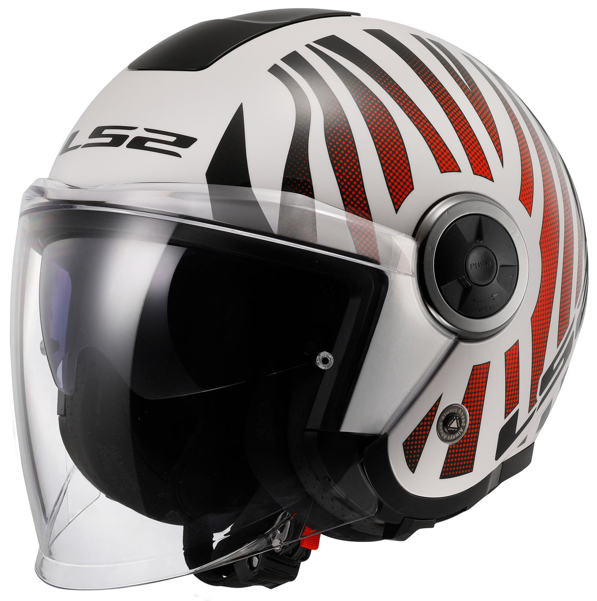 Ls2 jet helmet of620 classy cool helmet of620 classy cool s white